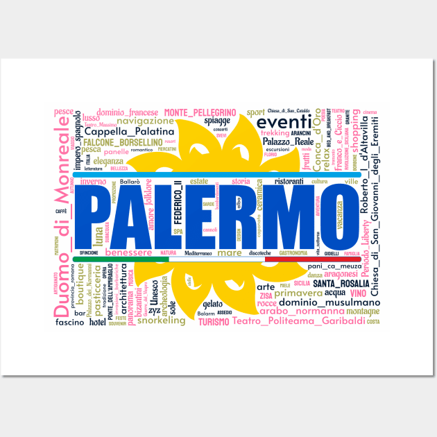 Palermo Wordart Wall Art by Condormax